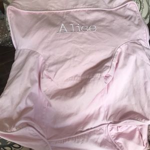 Pink pottery barn anywhere chair customized Alice